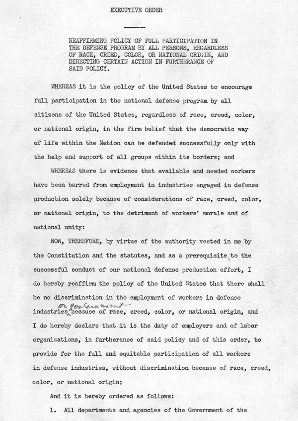 Thesis statement about executive order 9066