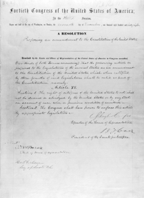 Image for: Fifteenth Amendment to the U.S. Constitution
