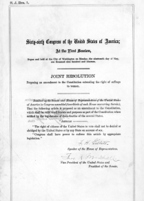 Image for: Nineteenth Amendment to the U.S. Constitution
