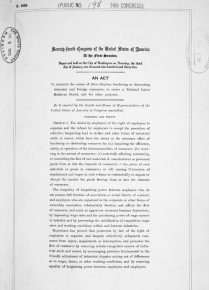 Image for: National Labor Relations Act