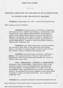 Image for: Executive Order 10730: Little Rock Desegregation