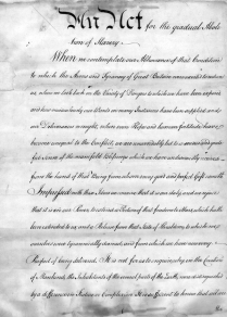 Image for: Pennsylvania: An Act for the Gradual Abolition of Slavery